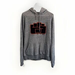 Bill McMullen and K1X Men's L Gray Fleece Pullover Hoodie Nation of Hoop BMM